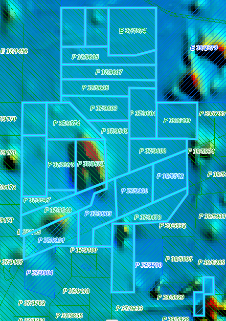 Magnetic anomaly map